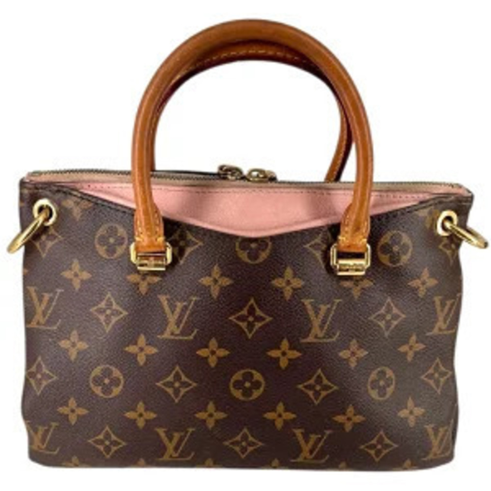 Louis Vuitton Rose Shoulder Pallas Pink Pink Bag Brown Monogram